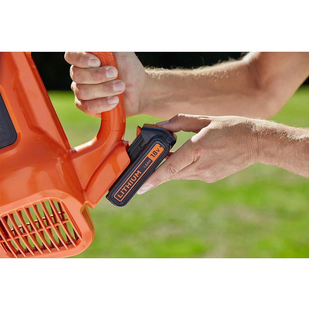 Black & Decker 18V Cordless Li-ion Axial Blower Bare Unit - Orange/Black