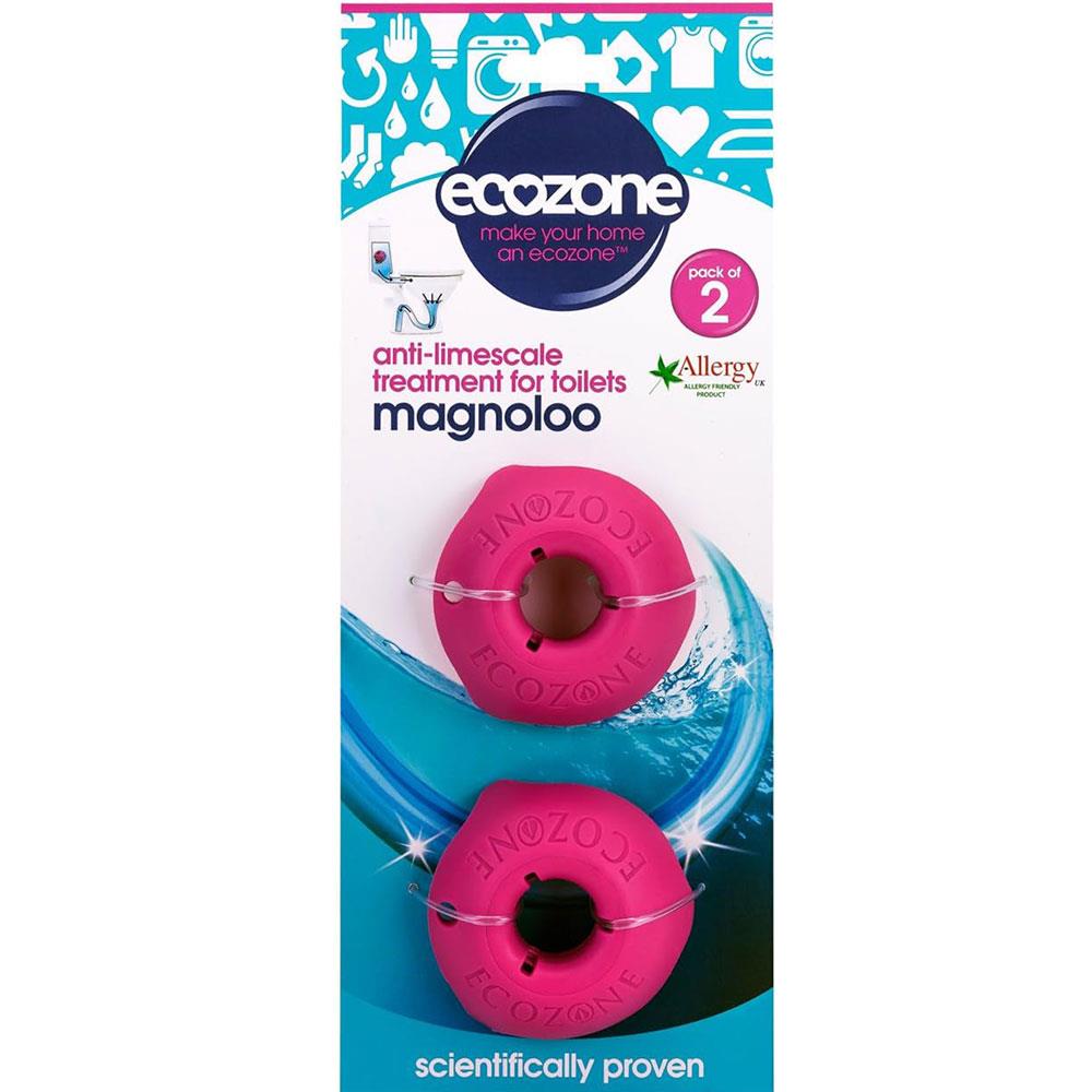 Ecozone Anti-Limescale Magnoloo Treatment For Toilets Removes And Prevents Limescale - 2 Pack