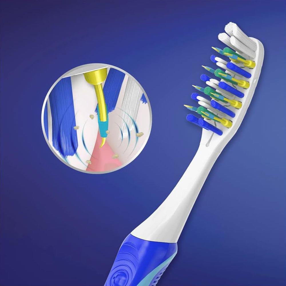 Oral-B Pro Expert Pulsar Manual Toothbrush 35 Medium With Battery Powered Vibrating Bristles - Blue