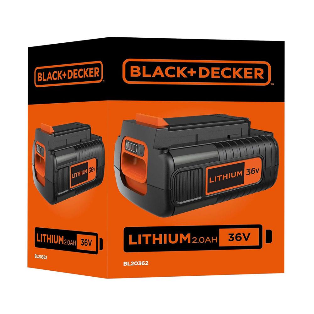 Black & Decker 36V 2.0Ah Lithium Ion Battery For 36V Cordless Garden Tools - Orange/Black