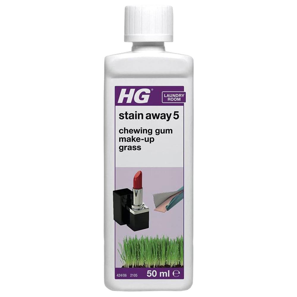 HG Stain Away No 5 For Chewing Gum Make-Up Grass Clothing Spot Treatment Tackles Removes Pen Marks - 50ml Main image