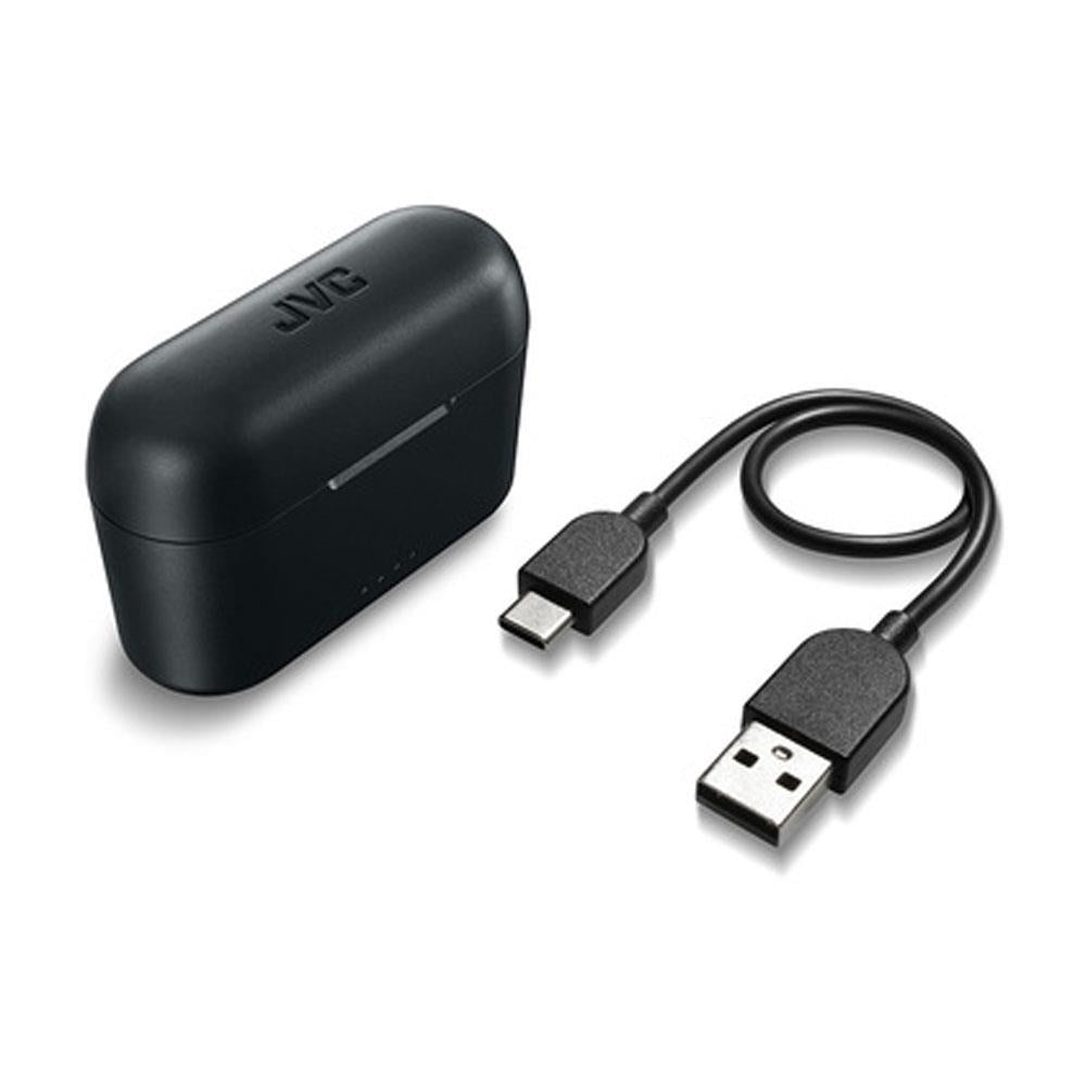 JVC True Wireless Bluetooth Earbuds With Charging Case - Black