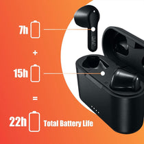 JVC True Wireless Bluetooth Earbuds With Charging Case - Black