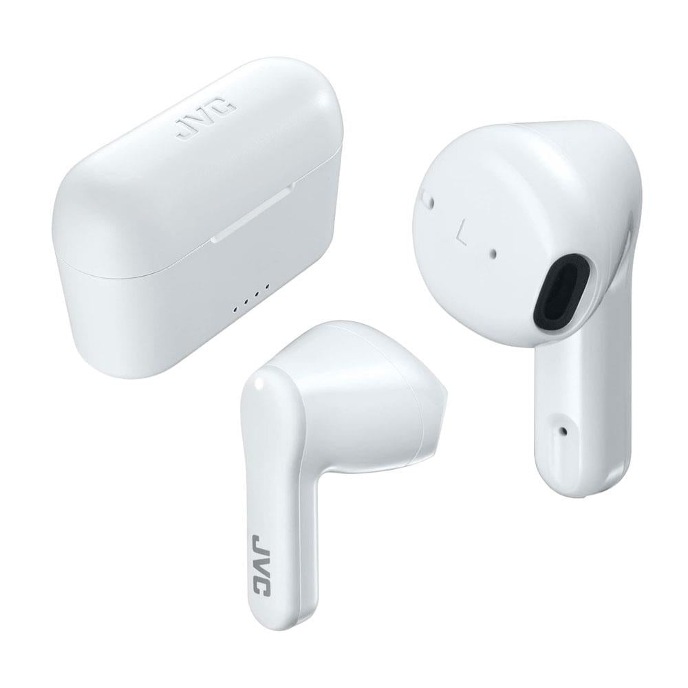 JVC True Wireless Bluetooth Earbuds With Charging Case - White