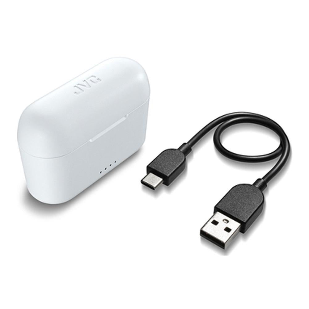 JVC True Wireless Bluetooth Earbuds With Charging Case - White