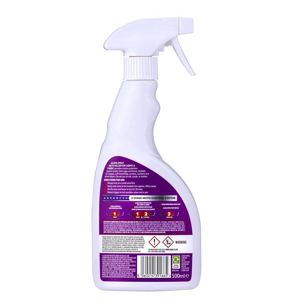 Acana Carpet And Fabric Moth Killer Lavender Spray - 500ml