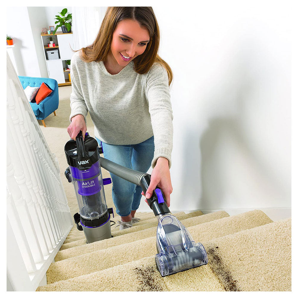 Vax Air Lift Steerable Pet Pro Vacuum Cleaner 950W 1.5 Litres Capacity - Black/Purple