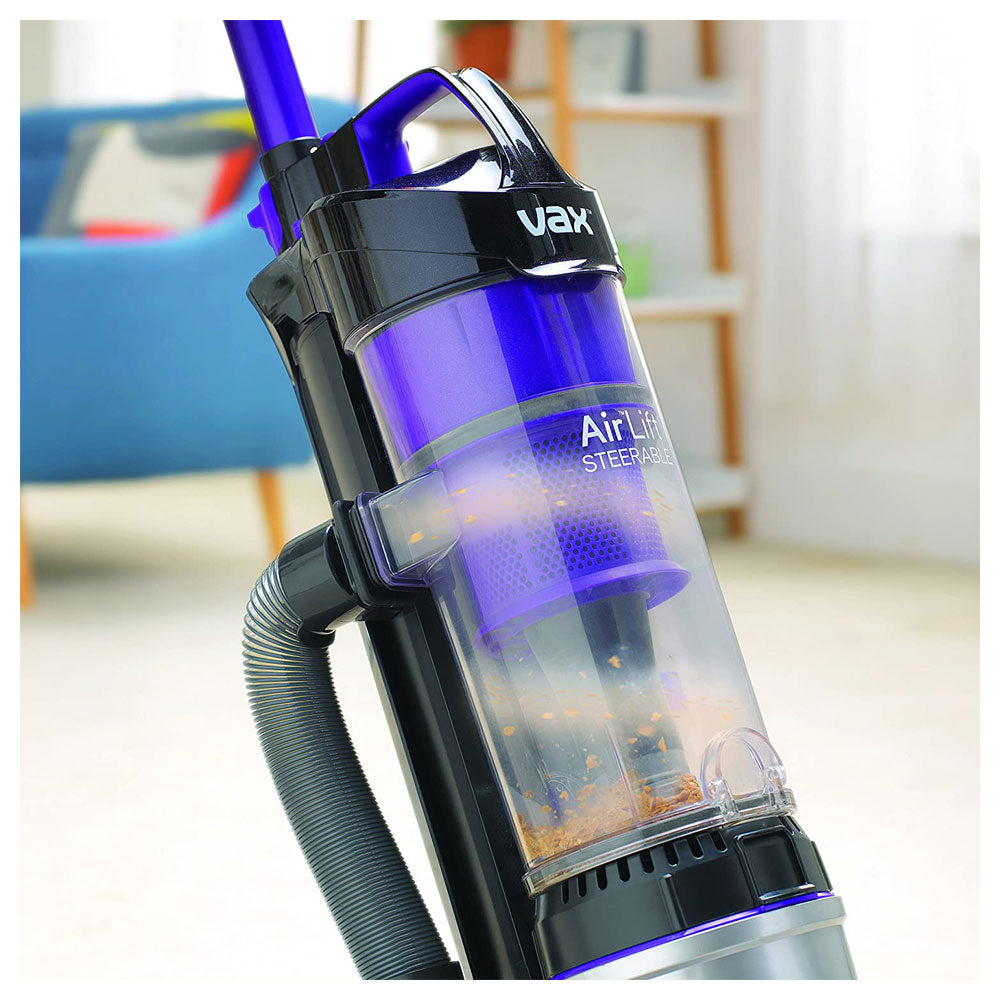 Vax Air Lift Steerable Pet Pro Vacuum Cleaner 950W 1.5 Litres Capacity - Black/Purple