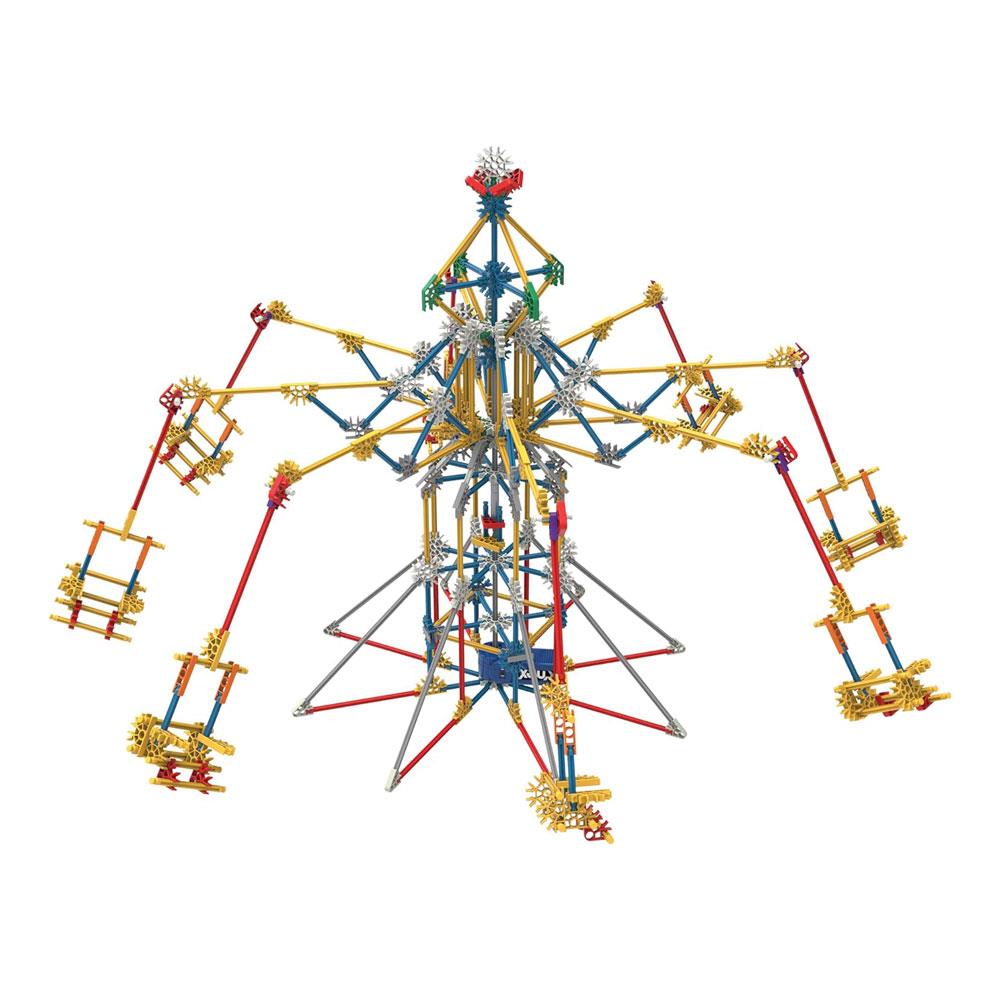 K'Nex Thrill Rides 3 In 1 Classic Amusement Park Building Set 744 Piece - Multicolour