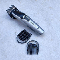 BaByliss Men 10-In-1 Titanium Multi Trimmer Face And Body Grooming Kit With Nose Trimmer Head - Silver/Black