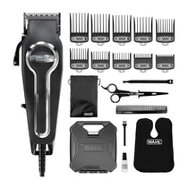 Wahl Elite Pro Hair Clipper Kit Home Hair Cutting 10 Premium Cutting Combs Attachments And Storage Case - Black/Silver