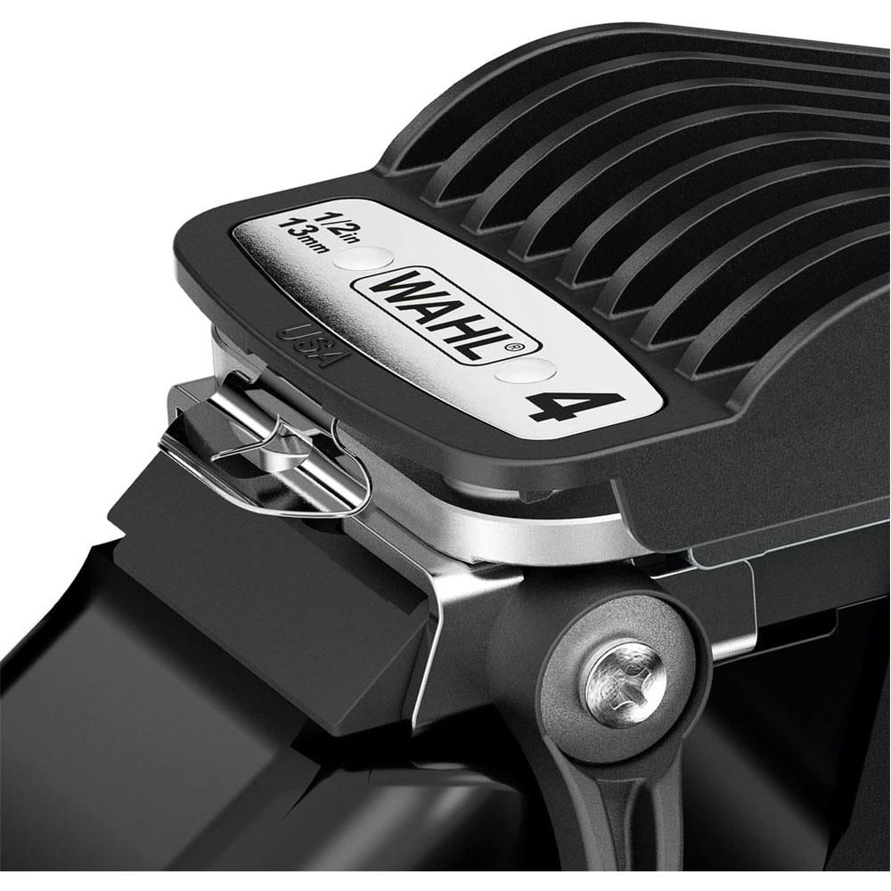 Wahl Elite Pro Hair Clipper Kit Home Hair Cutting 10 Premium Cutting Combs Attachments And Storage Case - Black/Silver