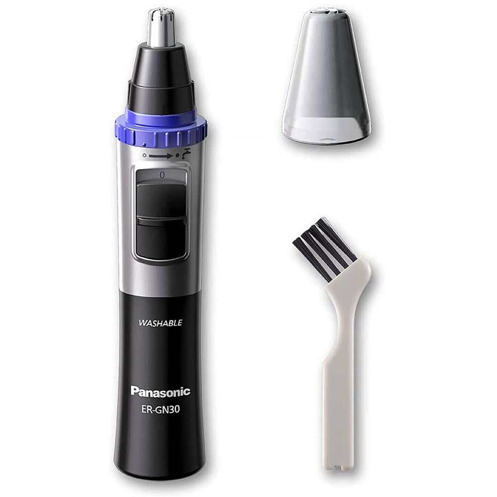 Panasonic Wet And Dry Electric Nose Ear And Facial Hair Trimmer With 90 Min Battery Powered - Black