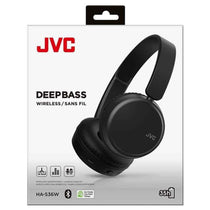 JVC Deep Bass Wireless Bluetooth On Ear Headphones - Carbon Black