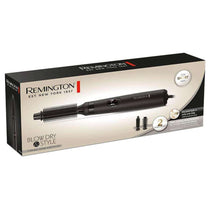 Remington Blow Dry And Style Caring Airstyler Hair Dryer Hot Brush Hair Curler 400W 2 Attachments - Black