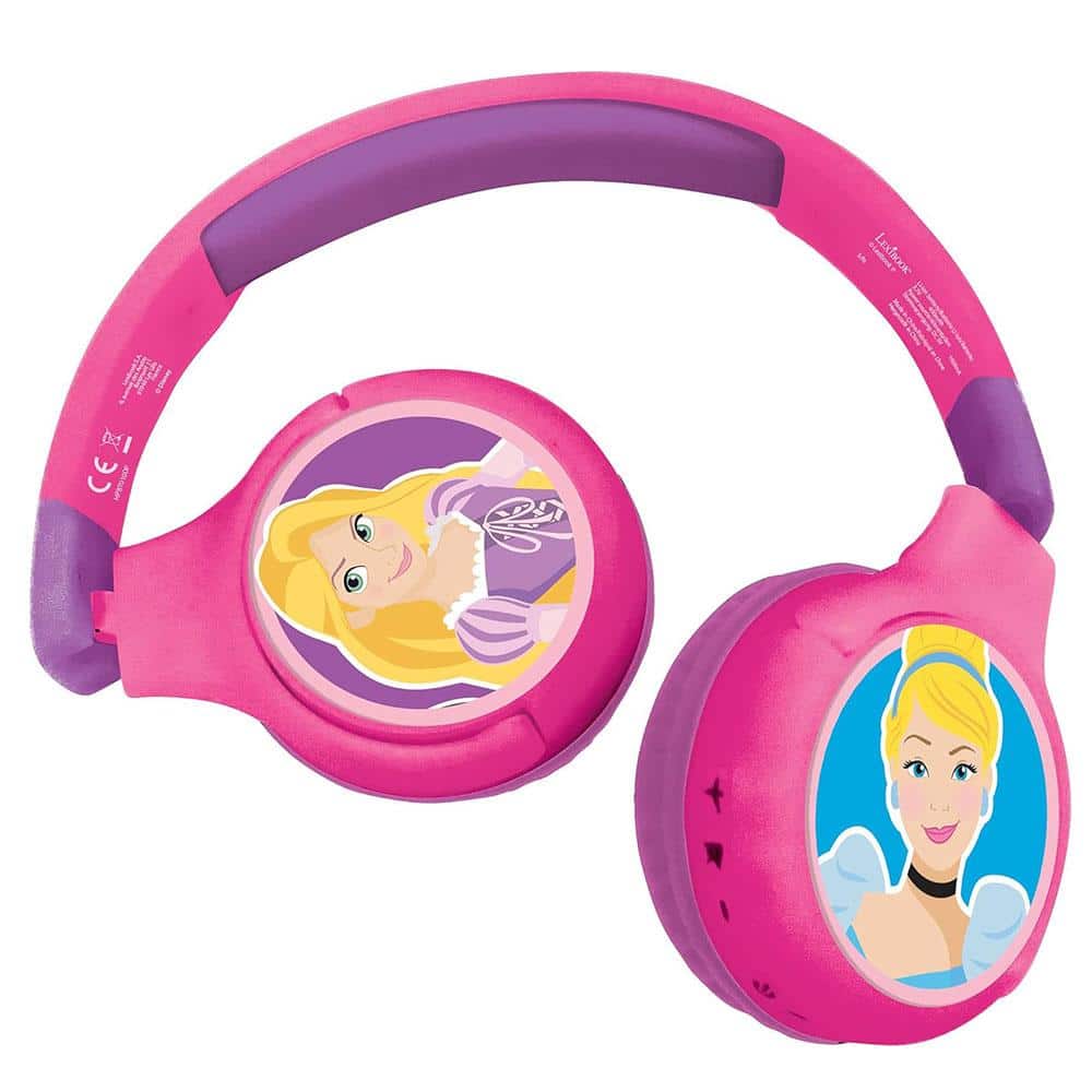 Lexibook Disney Princess Bluetooth And Wired Foldable Headphones - Multicolour Main image