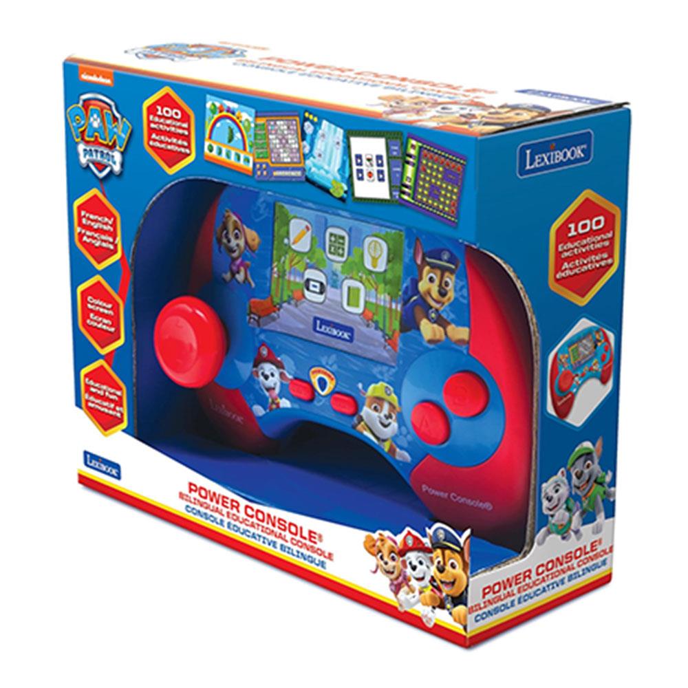Lexibook Paw Patrol Educational Handheld Bilingual Console With LCD Screen 100 Activities - Blue/Red