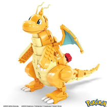 Mega Pokemon Dragonite Action Figure Building Toys With 387 Pieces And Wing Flapping Motion - Multicolour