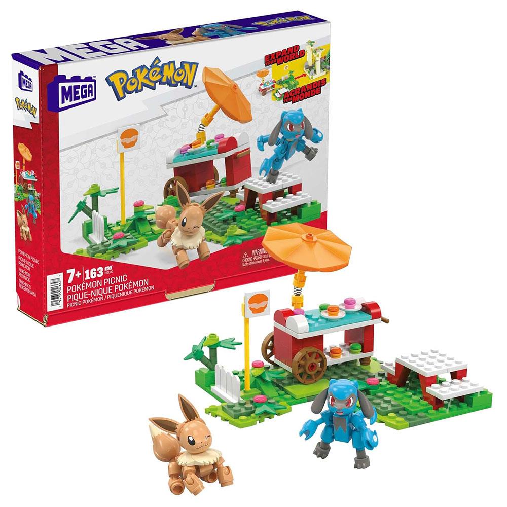 Mega Pokemon Poke Puff Picnic Eevee And Riolu Action Figure Building Toys 193 Pieces - Multicolour Main image