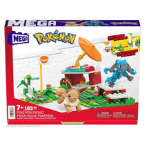 Mega Pokemon Poke Puff Picnic Eevee And Riolu Action Figure Building Toys 193 Pieces - Multicolour