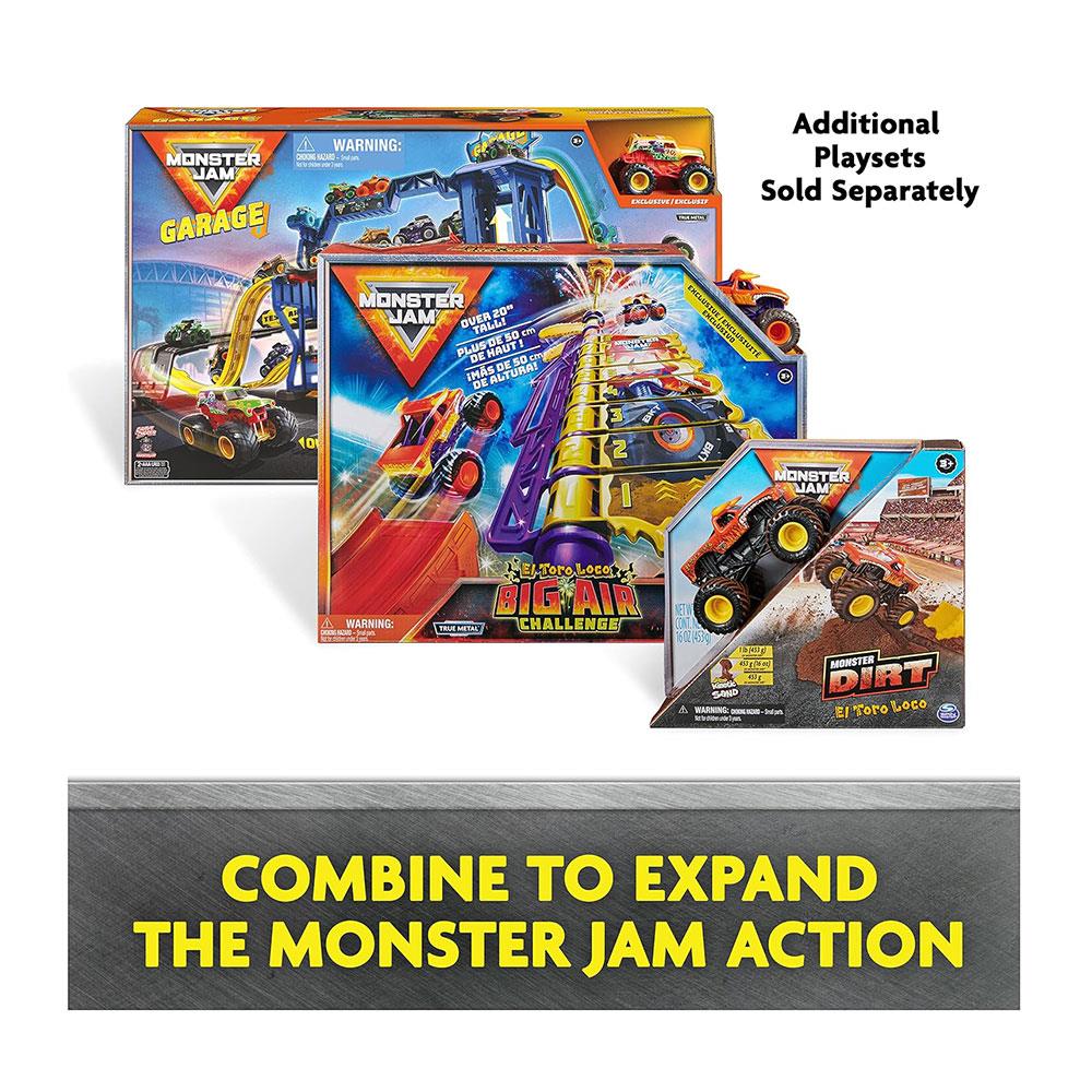 Monster Jam 1:64 Garage Playset And Storage With Exclusive Grave Digger Monster Truck - Multicolour