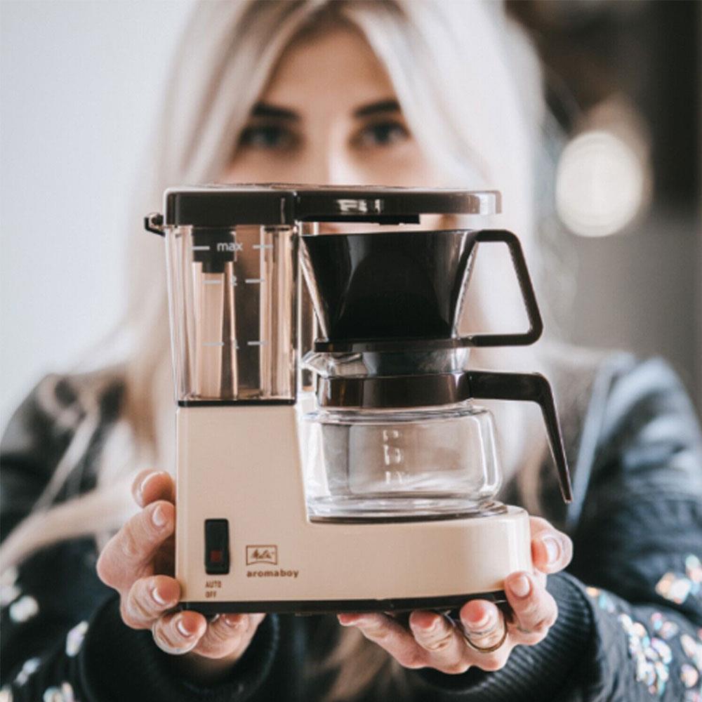 Melitta Aromaboy Filter Coffee Machine Makes 2 Cups of Coffee 500W 0.31 Litres - Beige/Brown