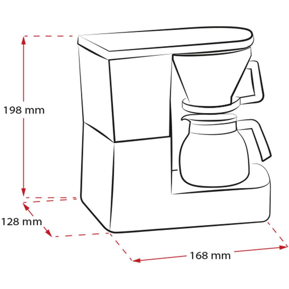 Melitta Aromaboy Filter Coffee Machine Makes 2 Cups of Coffee 500W 0.31 Litres - Beige/Brown
