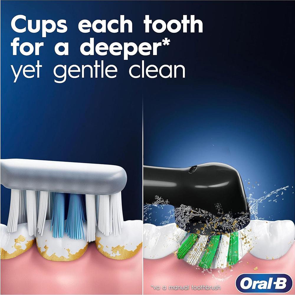 Oral-B Vitality PRO Electric Toothbrush With 2 Tooth Brush Heads 3 Brushing Modes - Black