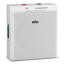 Braun Vitange Travel Analogue Alarm Clock With Snooze And Light - White