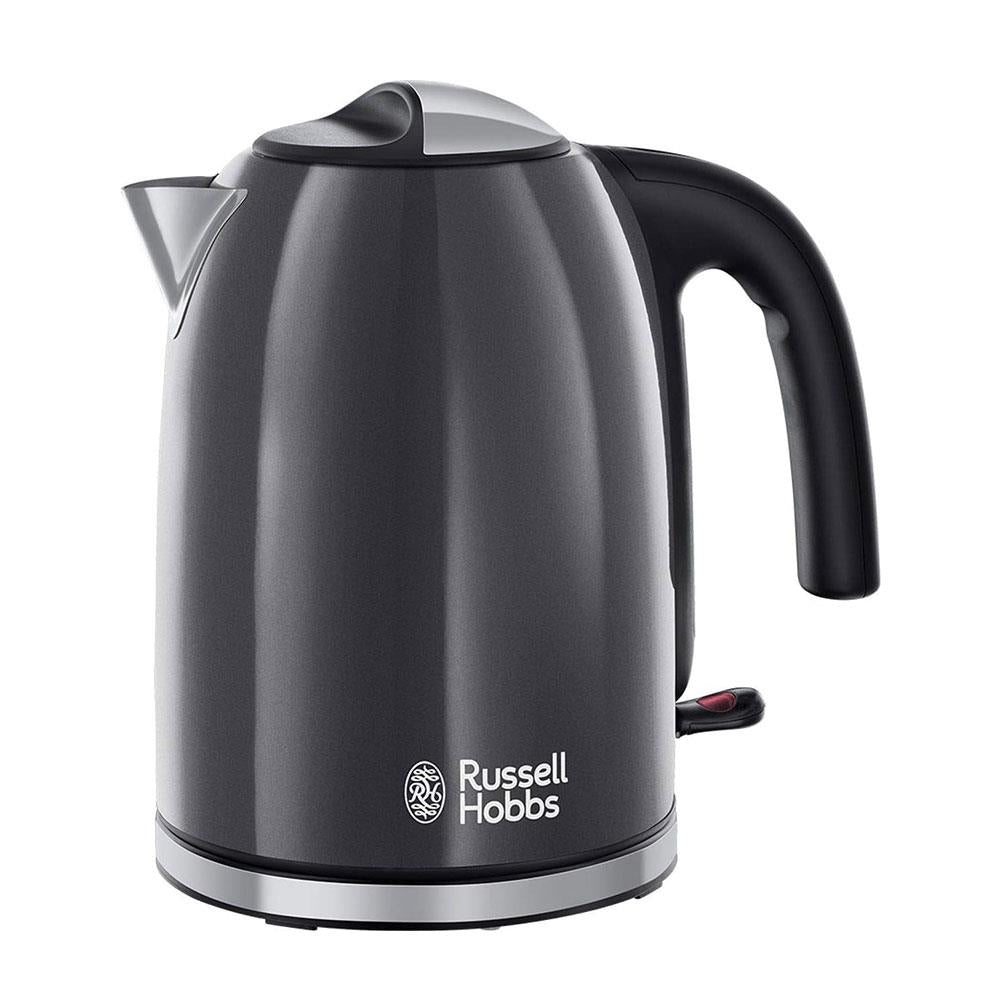 Russell Hobbs Colours Plus Electric Jug Kettle Stainless Steel 3000W 1.7 Litres - Grey Main image