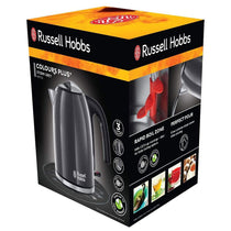 Russell Hobbs Colours Plus Electric Jug Kettle Stainless Steel 3000W 1.7 Litres - Grey