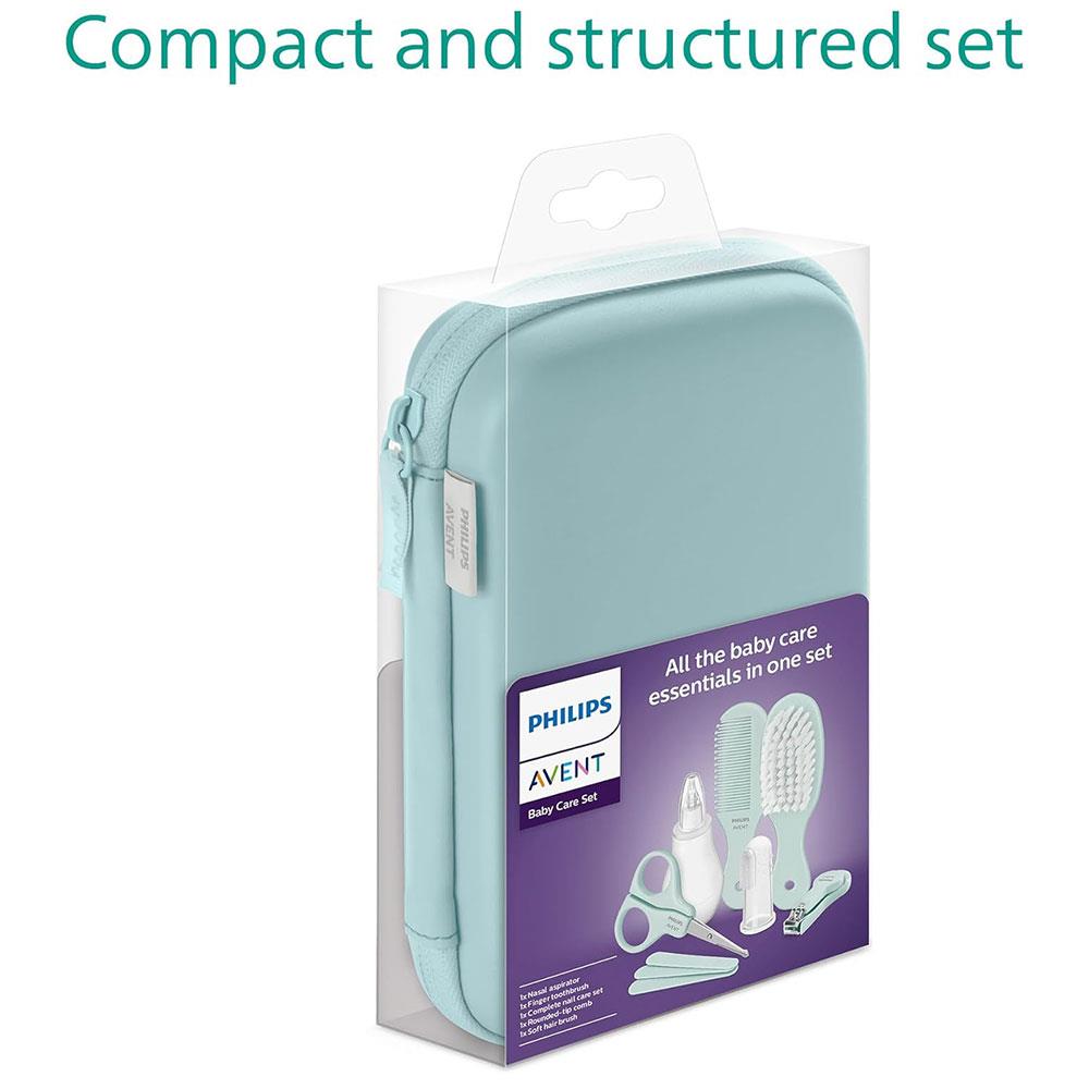 Philips Avent Essential Baby Care Set With 9 Accessories - Light Sky Blue