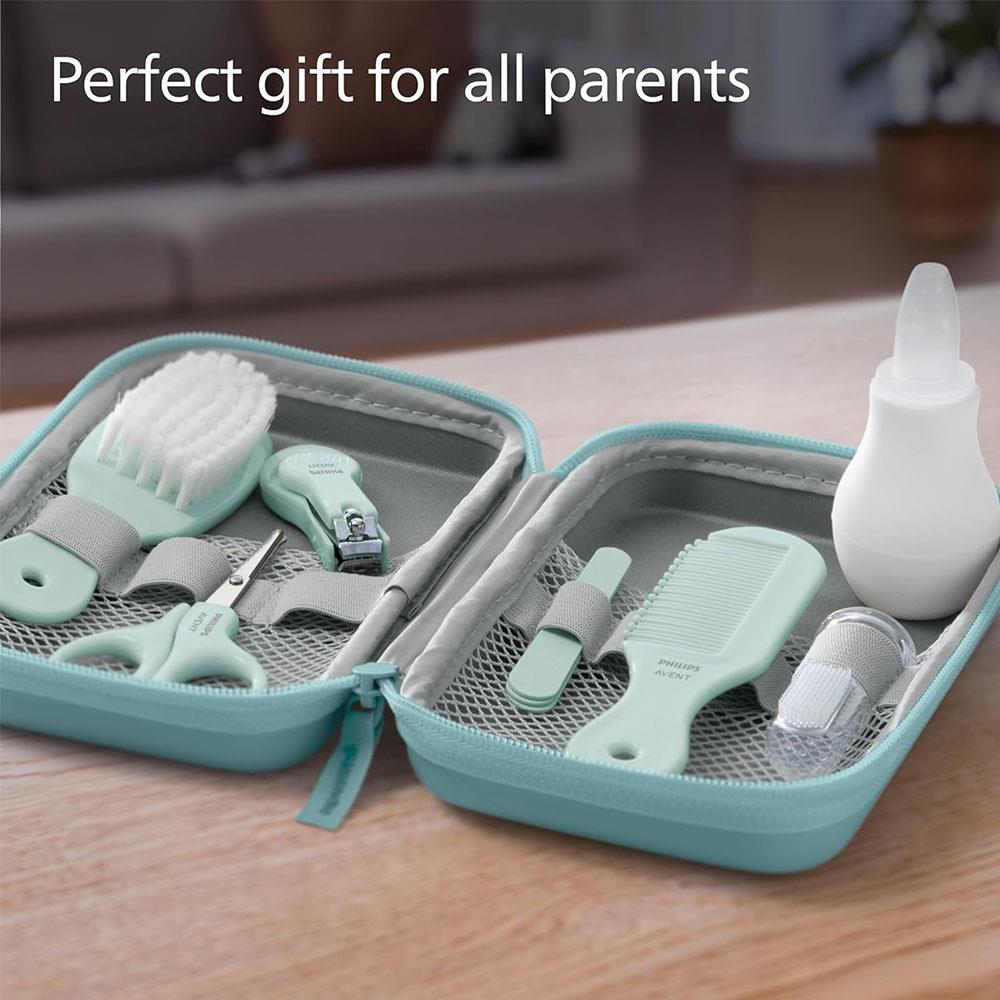Philips Avent Essential Baby Care Set With 9 Accessories - Light Sky Blue