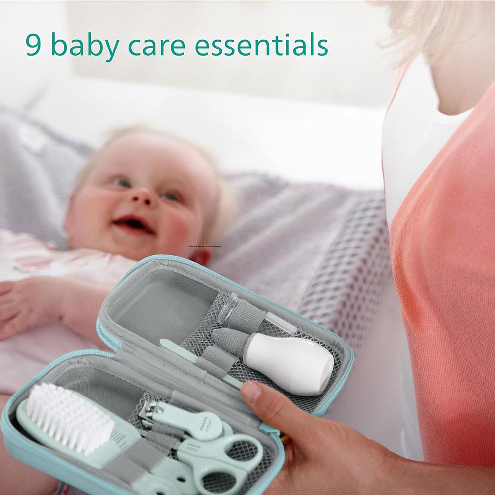 Philips Avent Essential Baby Care Set With 9 Accessories - Light Sky Blue