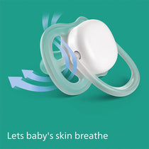 Philips Avent Pacifier Ultra Air Soother Breathable Glow-in-The-Dark 6-18M 2 Pack - Assorted Colours