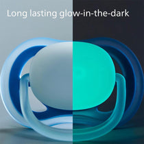 Philips Avent Pacifier Ultra Air Soother Breathable Glow-in-The-Dark 6-18M 2 Pack - Assorted Colours