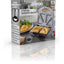Daewoo 2 Portion Deep Fill 4 Slice Sandwich Toaster With Non-Stick Ceramic Plates 750W - Black/Silver