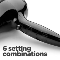 BaByliss Power Smooth Hair Dryer 2400W Lightweight With Ionic Technology - Black