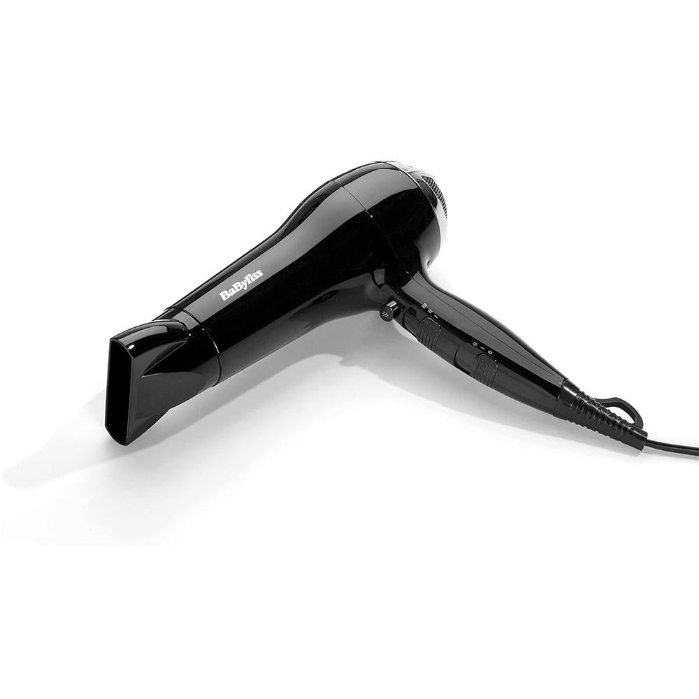 BaByliss Power Smooth Hair Dryer 2400W Lightweight With Ionic Technology - Black