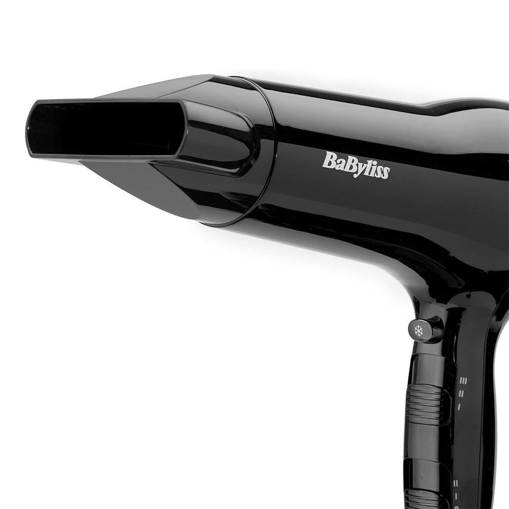 BaByliss Power Smooth Hair Dryer 2400W Lightweight With Ionic Technology - Black