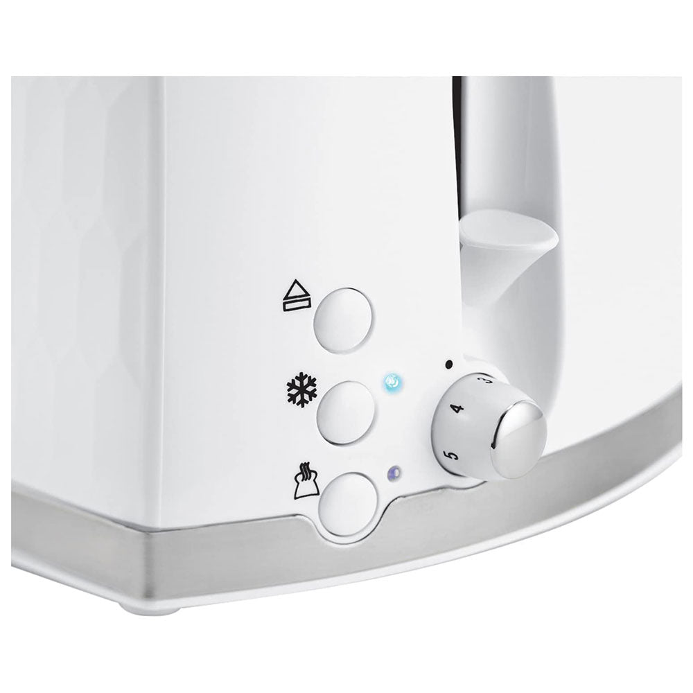Russell Hobbs Contemporary Honeycomb 2 Slice Toaster 850 W - White