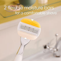 Gillette Venus ComfortGlide Coconut With Olay Women's Razor And 3 Razor Blade Refills Set