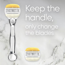 Gillette Venus ComfortGlide Coconut With Olay Women's Razor And 3 Razor Blade Refills Set