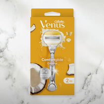 Gillette Venus ComfortGlide Coconut With Olay Women's Razor And 3 Razor Blade Refills Set