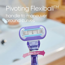 Gillette Venus Deluxe Smooth Swirl Razor Blades Refills Lubrastrip With A Touch of Vitamin E - Pack of 6