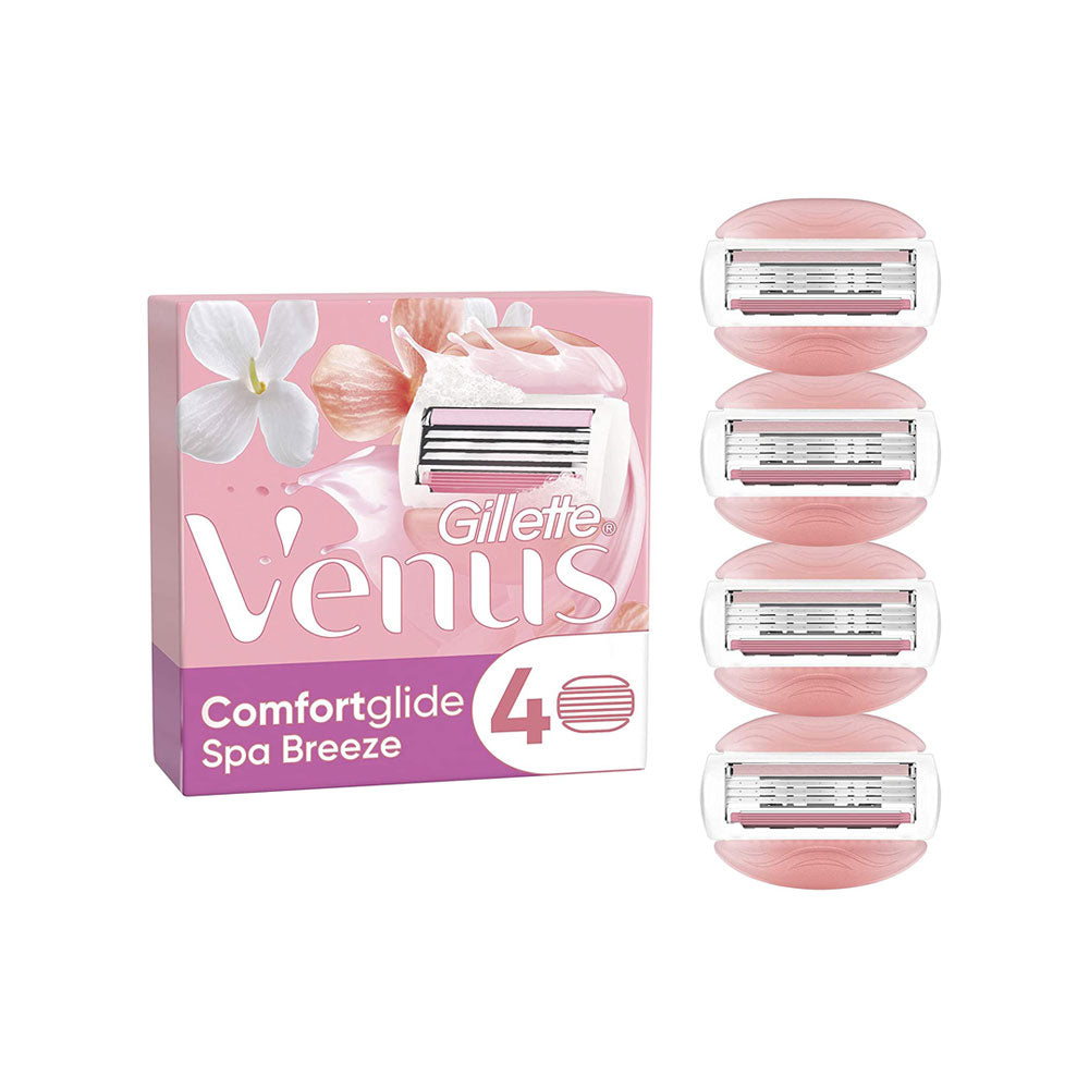 Gillette Venus ComfortGlide Spa Breeze Women Razor Blades - 4 Refill Blades