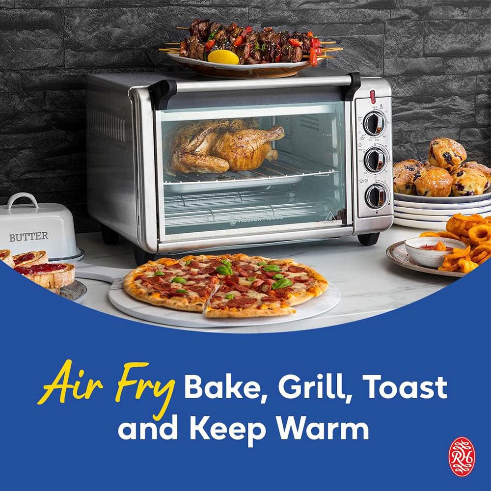 Russell Hobbs Express Air Fry Mini Oven With 5 Versatile Cooking Functions 1500W 20 Litres - Silver