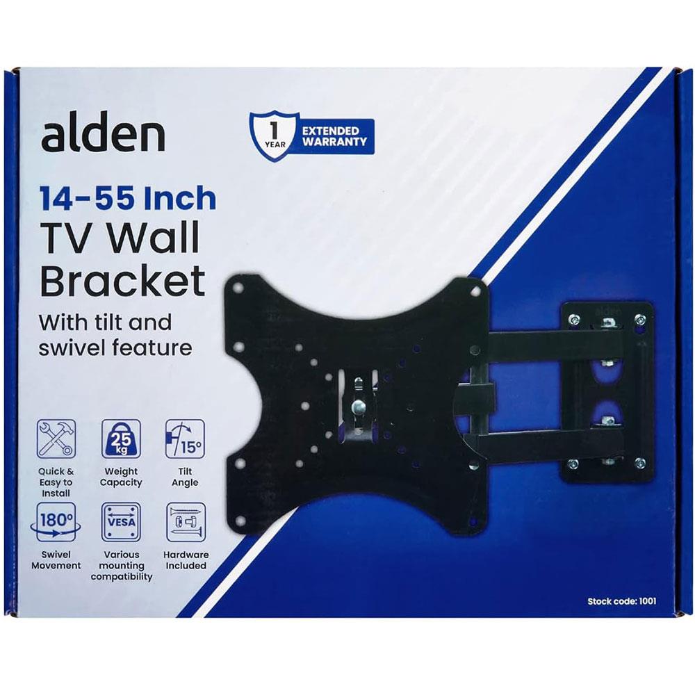 TV Wall Mount Bracket For 14-55 Inch LED LCD Plasma Flat And Curved TV's - Black