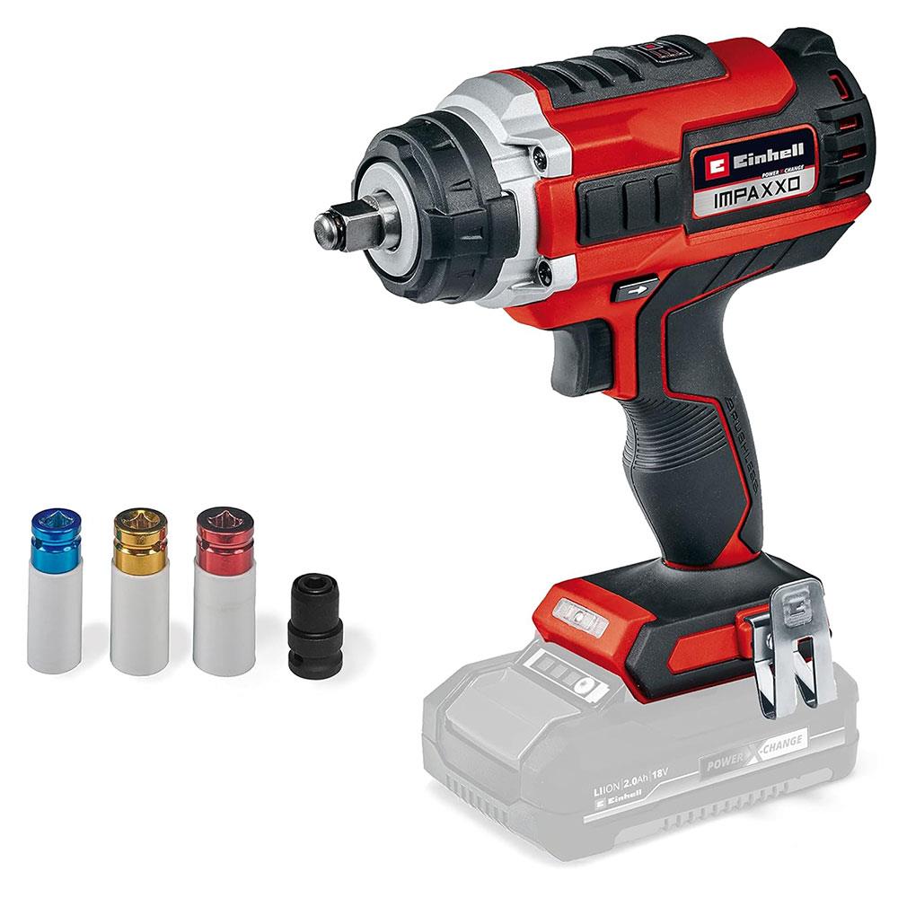 Einhell Power X-Change IMPAXXO 18/400 Cordless Impact Wrench Body Only - Red/Black