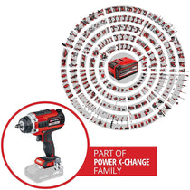 Einhell Power X-Change IMPAXXO 18/400 Cordless Impact Wrench Body Only - Red/Black